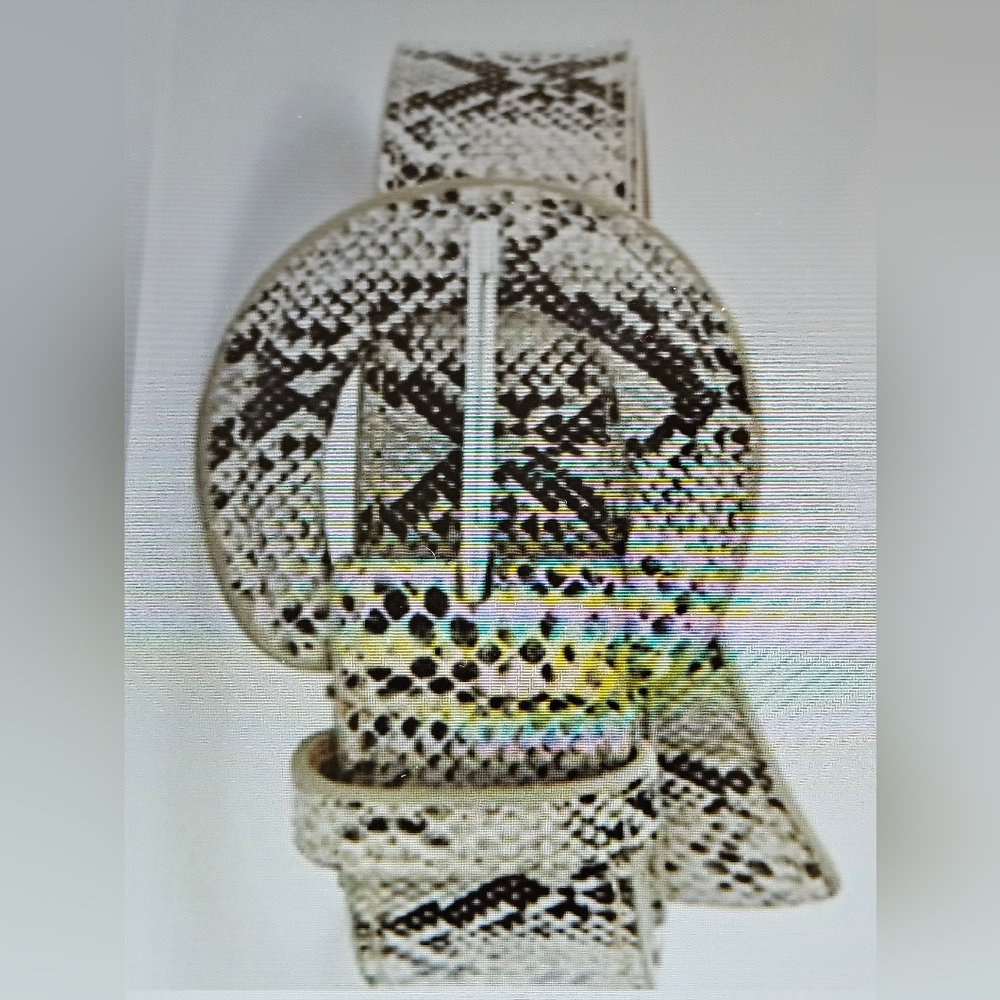 A Girl Thing Snake Print Belt - Picture 2 of 3